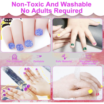 Jucarie Nail Art Studio cu Uscator de Unghii si Accesorii pentru Fetite