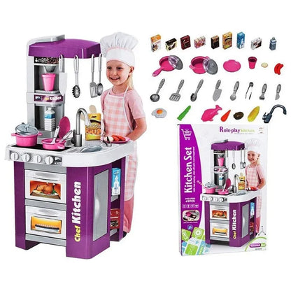 Bucatarie de Jucarie Kitchen Chef cu 49 de Accesorii - Mov